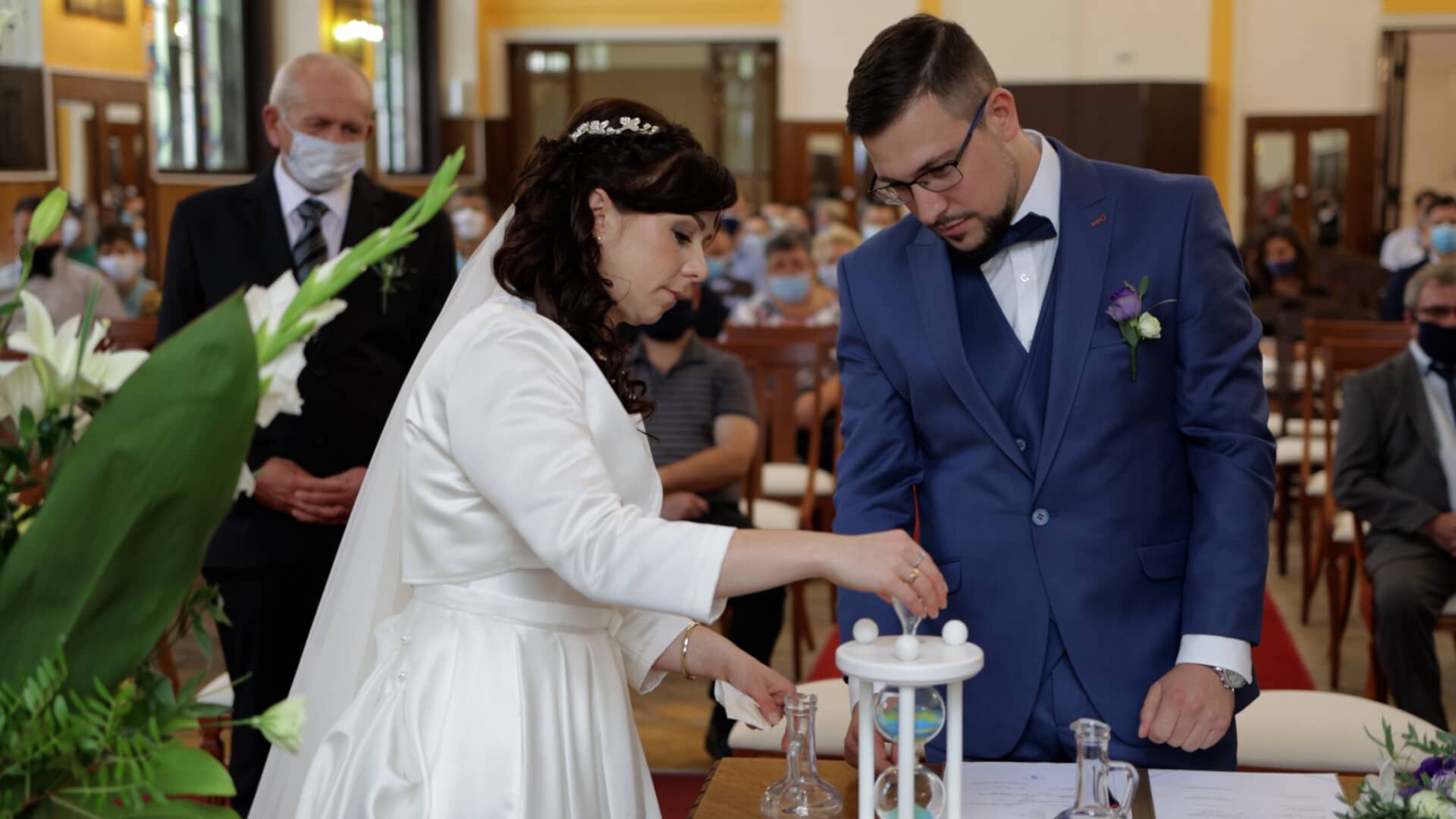 Gracza Zoltán esküvője Kecskeméten, a Hotel Három Gúnár Rendezvényházban szertartás